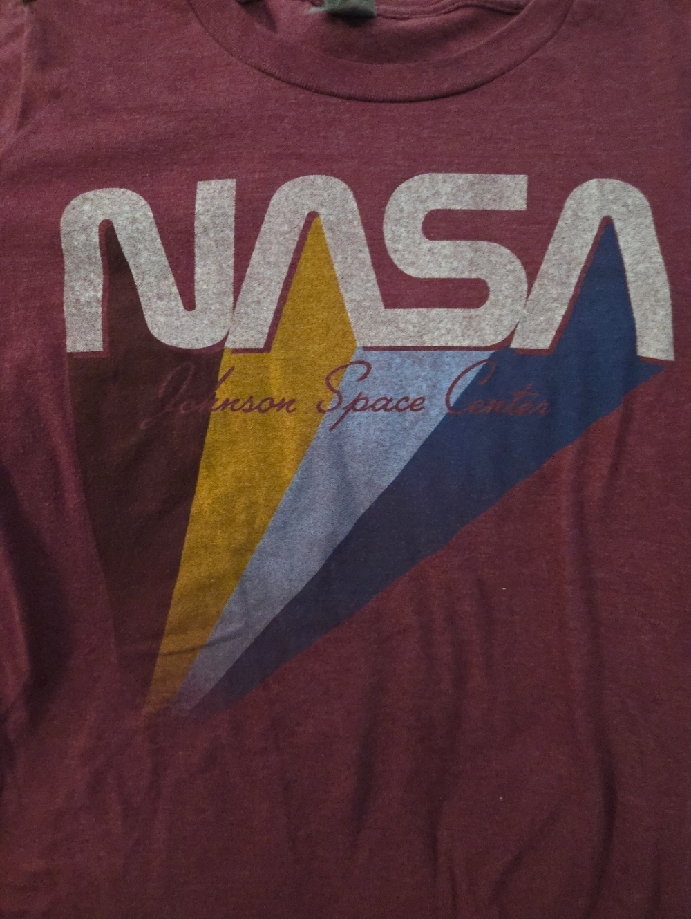 Retro NASA Graphic Tee with Multi-Color Rays Size Small - Picture 4 of 4